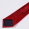 Zipper Tie Plain Face Upscale Groom Best Man Presides Over Hotel Business Men And Women Professional Dress Wedding Red And Black Collar