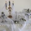 Halloween Skeleton Props: Plastic Crow and Rat Ornaments for Ghost Festival Horror Decor