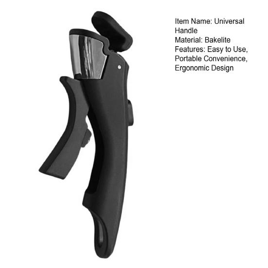 Universal Removable Pot Handle Sturdy Ergonomic Replacement Handle for Cookware Strong with Frying Pans Travel Convenient Casserole Handles