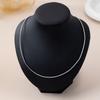 Round Plain Ring Snake Chain Collarbone Chain Versatile Premium Simple Accessories No Pendant Necklace