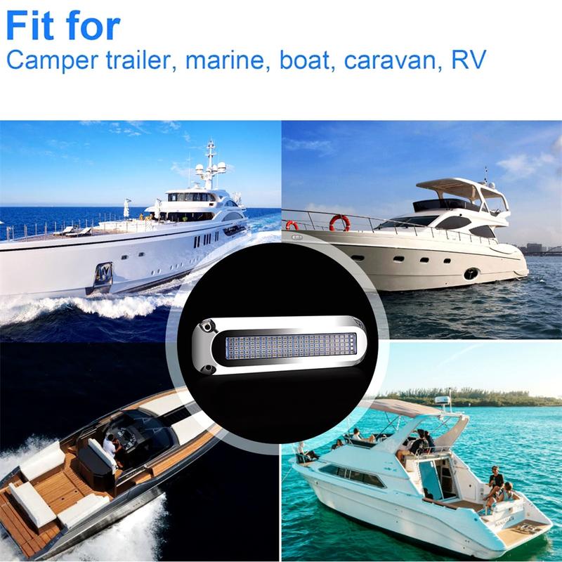 2PCS Submersible Navigation Lights 12v/24v 120LED Underwater Boat Lights Led Waterproof Marine Accessories Boats Lighting LED