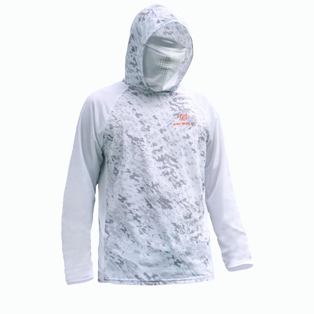ARCWOLF Rash Sun Protection for UPF Sun UV Cooling Long Size 3XL Guard, Fishing, 50+, Protection, Hooded, Outdoor, Protection, Lightweight, Hoodie,