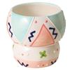 Hand-Painted Relief Ceramic Household Ceramic Cup Water Cup Creative Hand Cup Large Capacity Mug Milk Cup Breakfast Cup