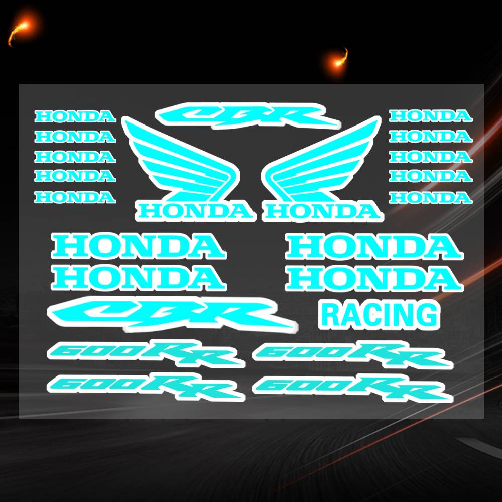 Blue Honda-cbr 600 Japanese Motorcycle Sticker Suitable For Motorcycle Body Reflective Car Sticker Helmet Decal