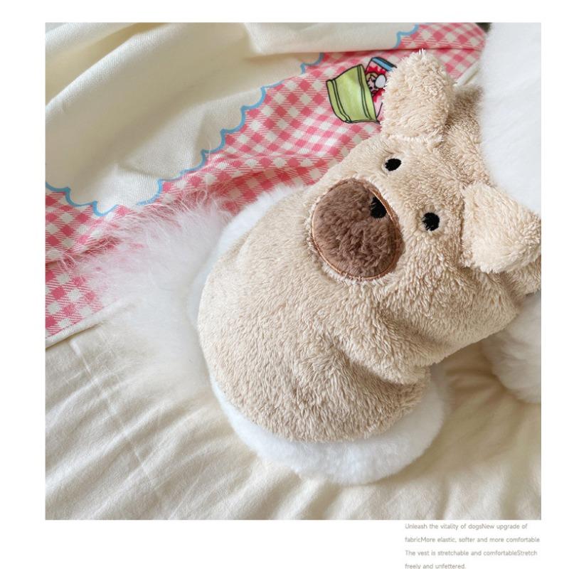 Winter Clothes with Fleece for Warm Pet Dogs Cute Teddy Bichon Poodle and Schnauzer Clothes