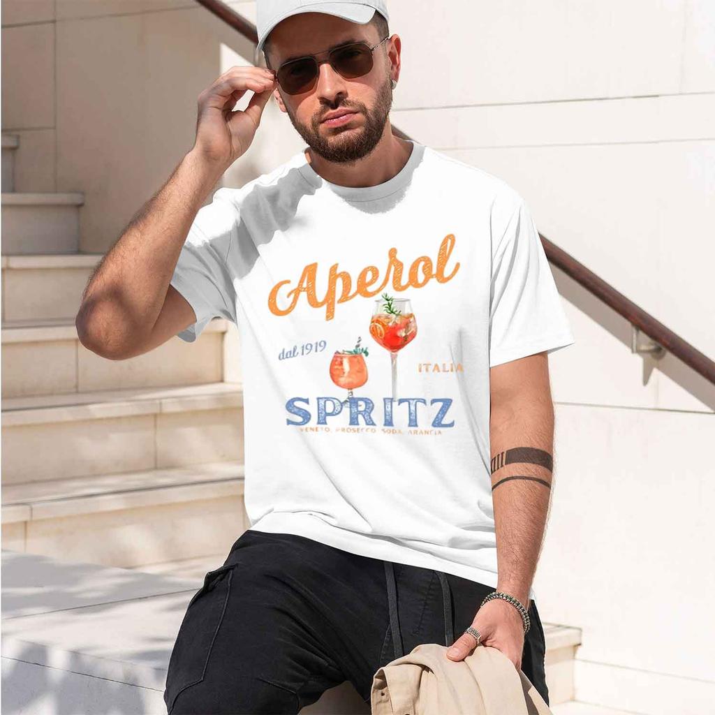 Spritz Tshirt Grh Itan Style T Shirt Italy Summer Grh Tee Breathable Casual Comfortable Printed 2026 New Model Unisexs Shortslee