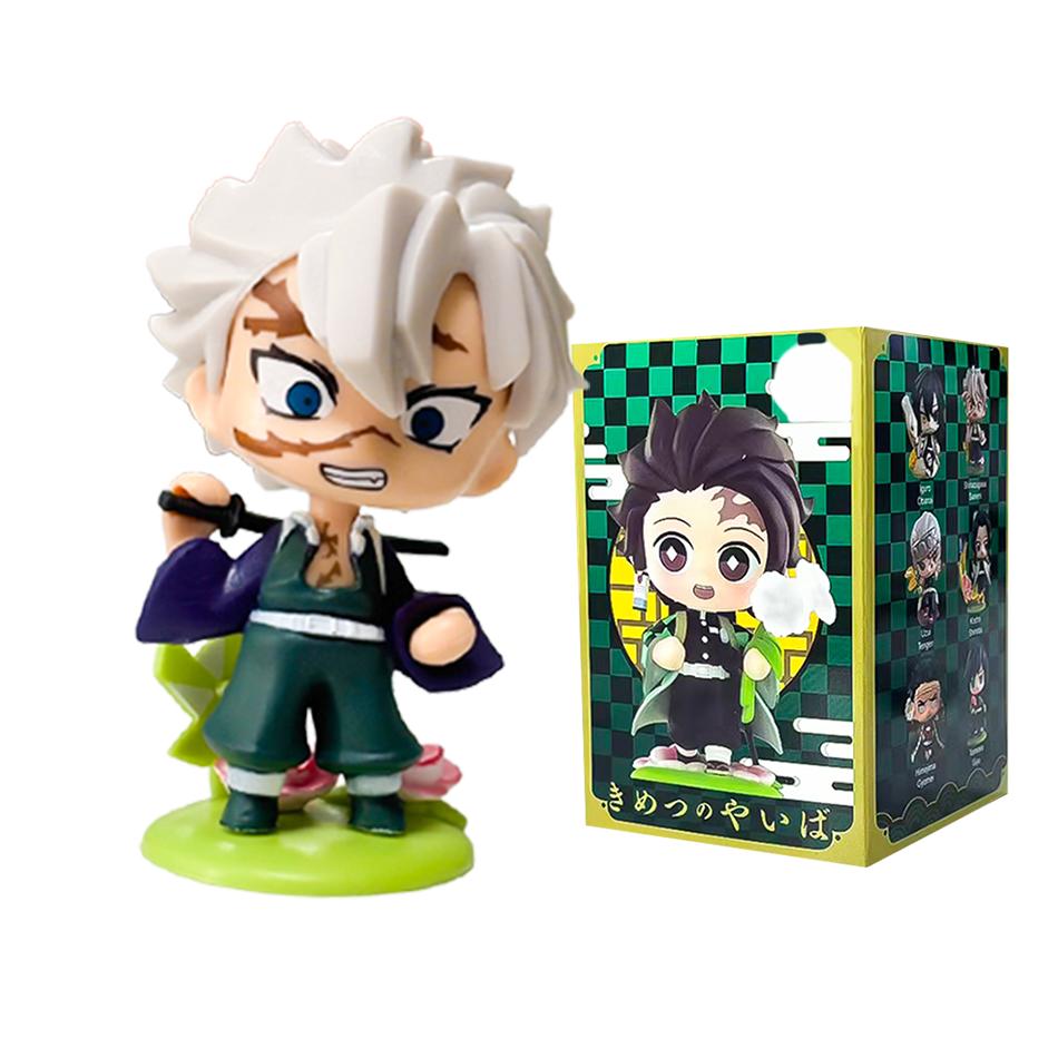 Demon Slayer Tanjiro Kamado Nezuko Anime Zeichentrickfigur Blindbox Kreative Personalisierte Statue Modell Ornament Überraschungsgeschenkbox