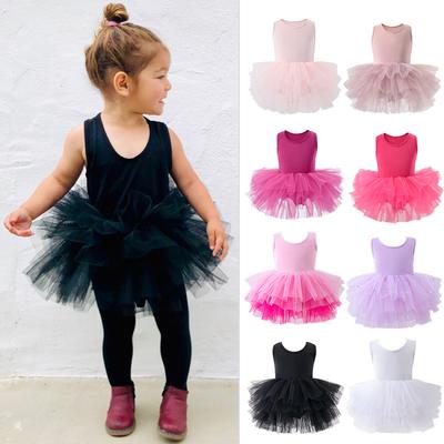 New Girl Ballet TuTu Dress 1-8 Ys Fashion Professional Kids Dancing Party Dress Performance Costume Princess Wedding Dress