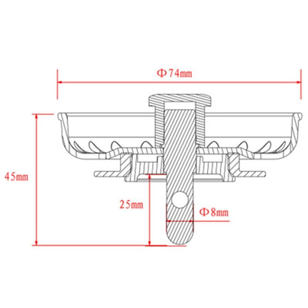 Spülsieb Weiß Becken Ø 74mm Küche Ersetzen Edelstahl Zubehör