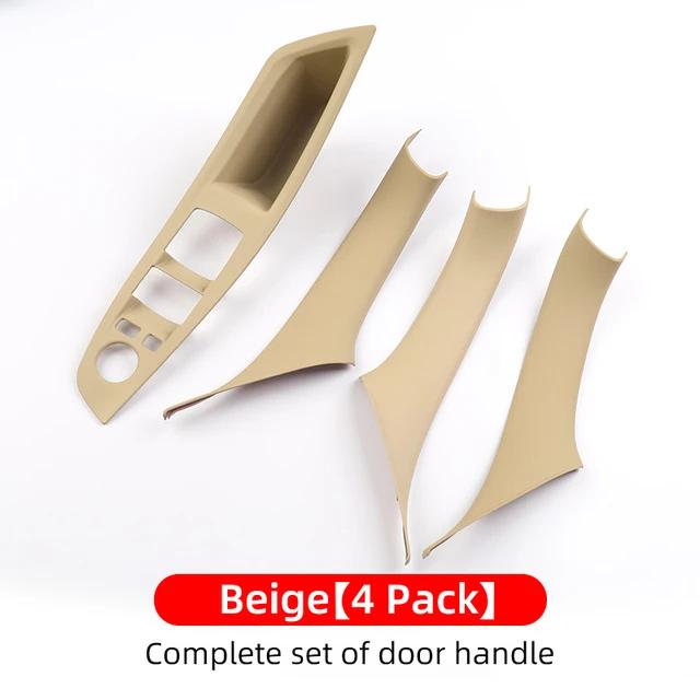 Car Door Inner Handle Panel Trim Cover Interior Protector Stickers For BMW 5 Series F10 2011-2017 LHD Carbon Fiber Accessories