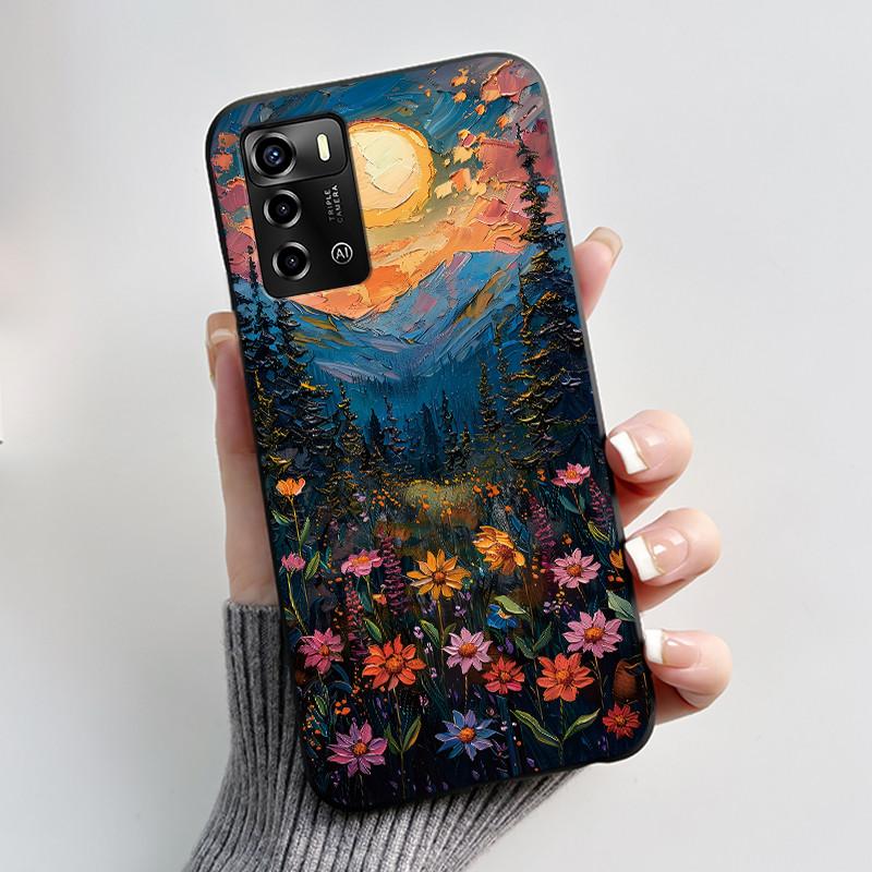 For ZTE Blade V40 Vita / V41 Smart Phone Case Luxury Cute Love Rabbit Funny Black Cover Shell Soft Silicone Protective Casing