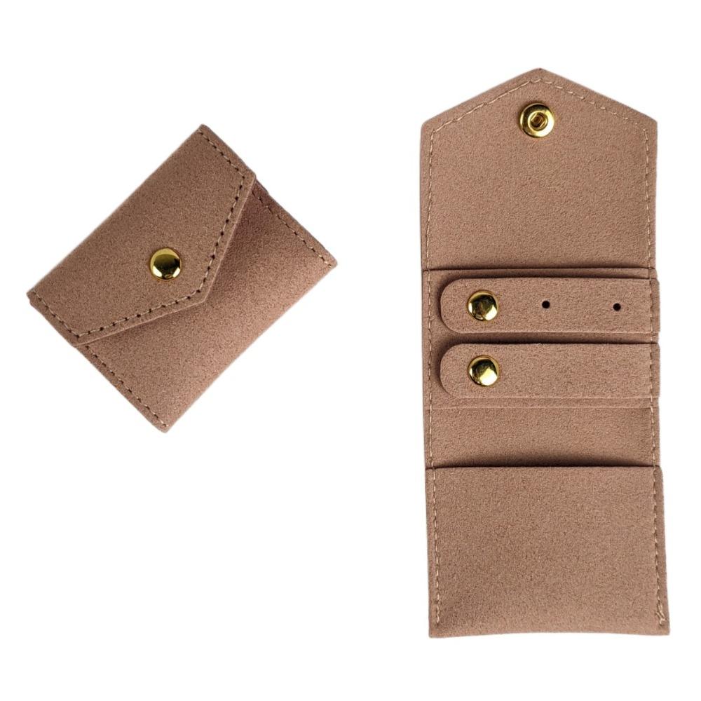 Foldable Jewelry Roll Case Mini Jewelry Storage Bag  for Parties Travel Business Trips