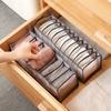 Foldable Underwear Storing Box Home Use Storage Drawer Divider Mesh Grid Organizer for