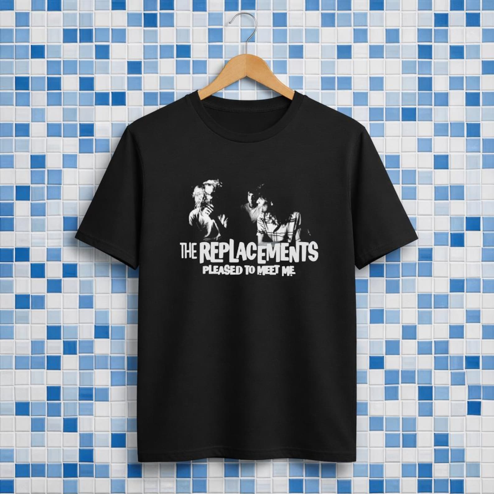 The Replacements Pleased To Meet Me Premium Ultra Cotton Black T-Shirt L