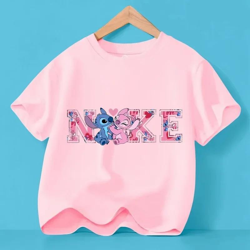 Anime Pattern Summer Girls and Boys Fashion Short Sleeved T-shirt Top