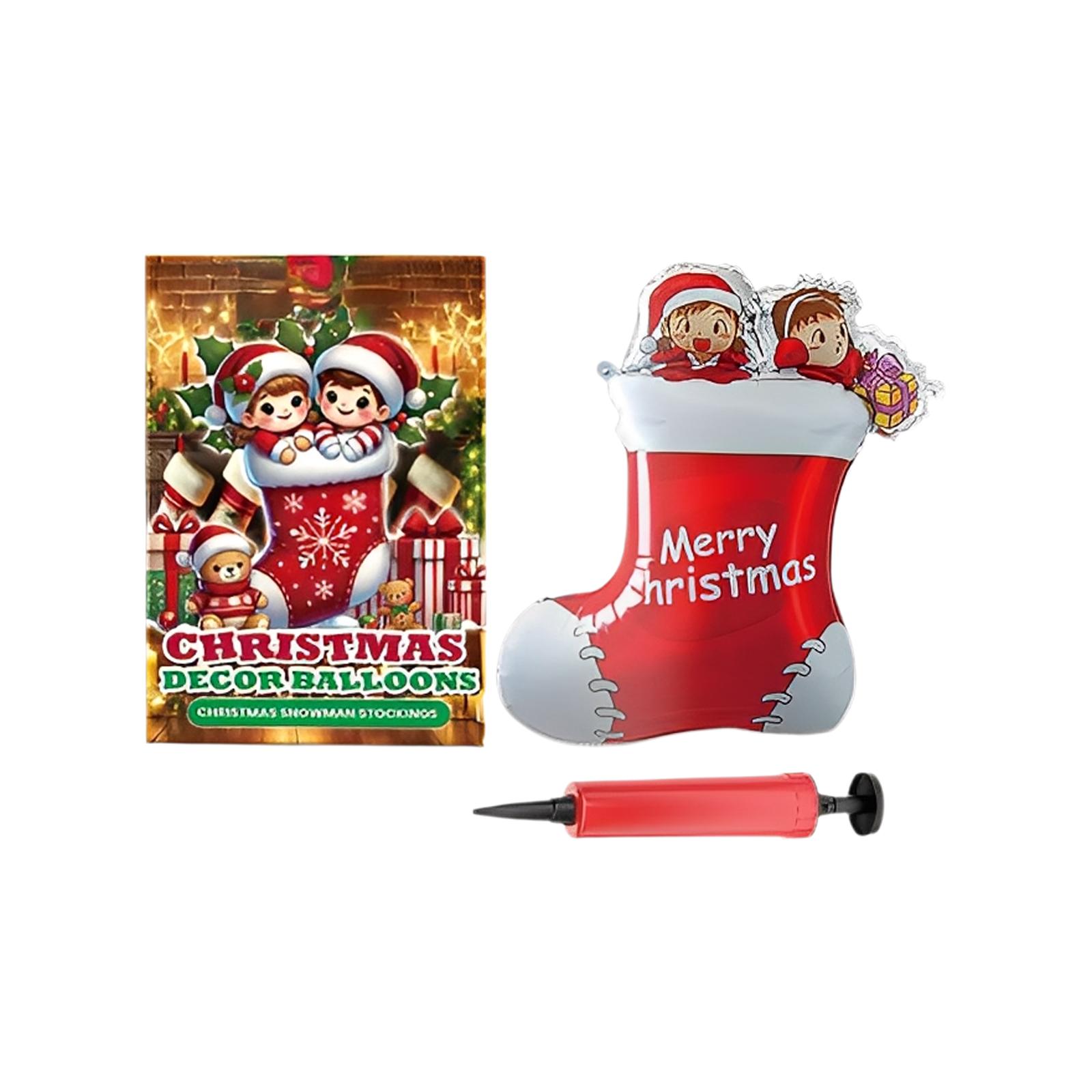 

Christmas Snowman Balloons Set With Pumps One Size