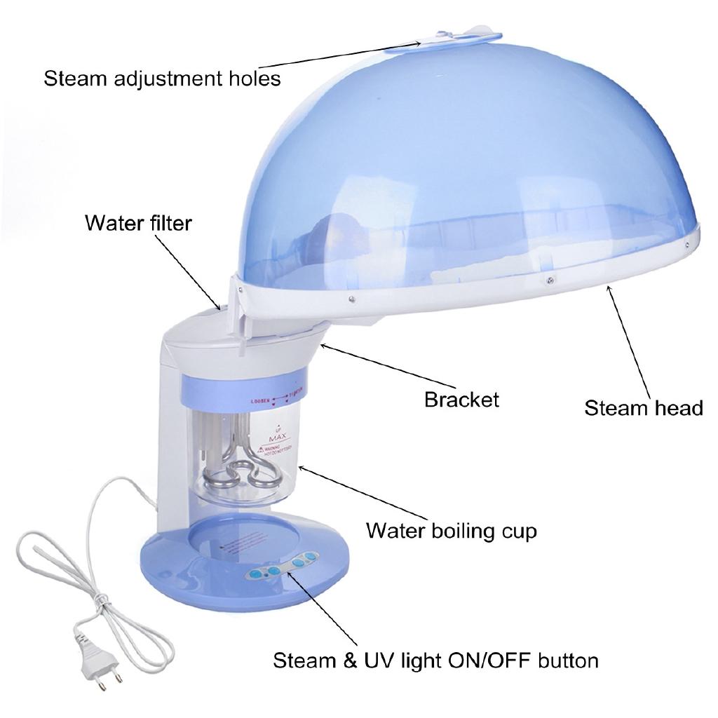 220V-240V Personal Facial Table Top Face & Hair Hot Portable Salon Ozone Steamer 2 In 1