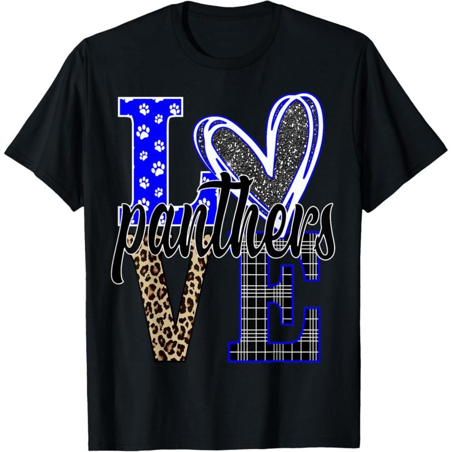 School Spirit Panthers Panther Pride Baseball Mom for Women T-Shirt S