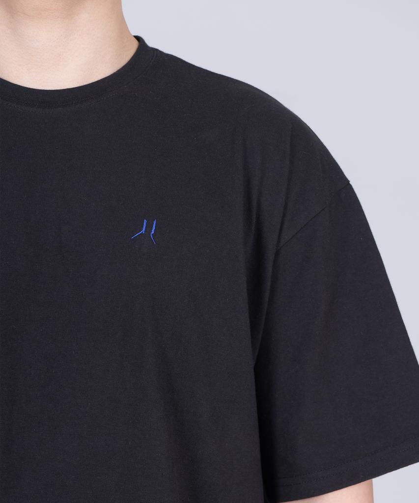 ODD DOT String Crop T-Shirt M_Black