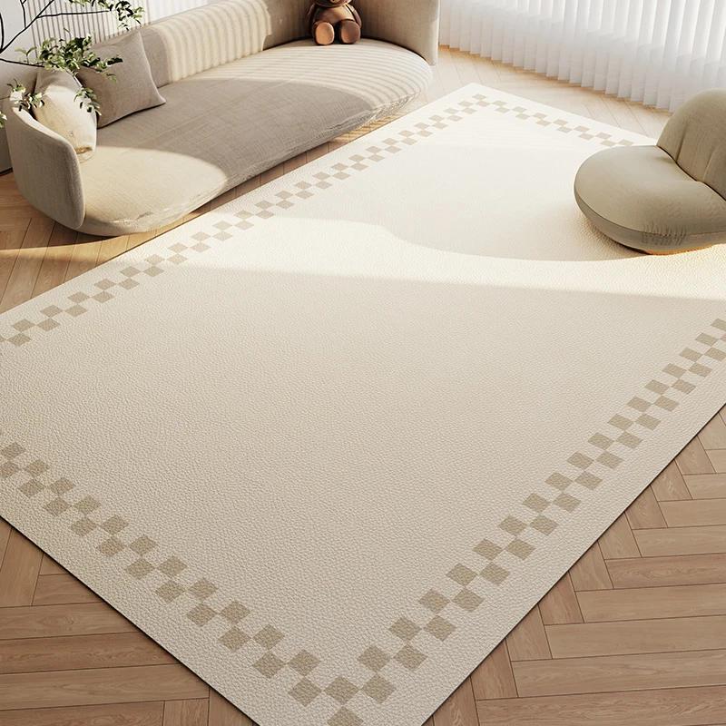 Wabi-sabi Wind Living Room Carpets Home Decoration Waterproof Balcony Leather Carpet Kitchen PVC Oil-proof Rug Entrance Door Mat