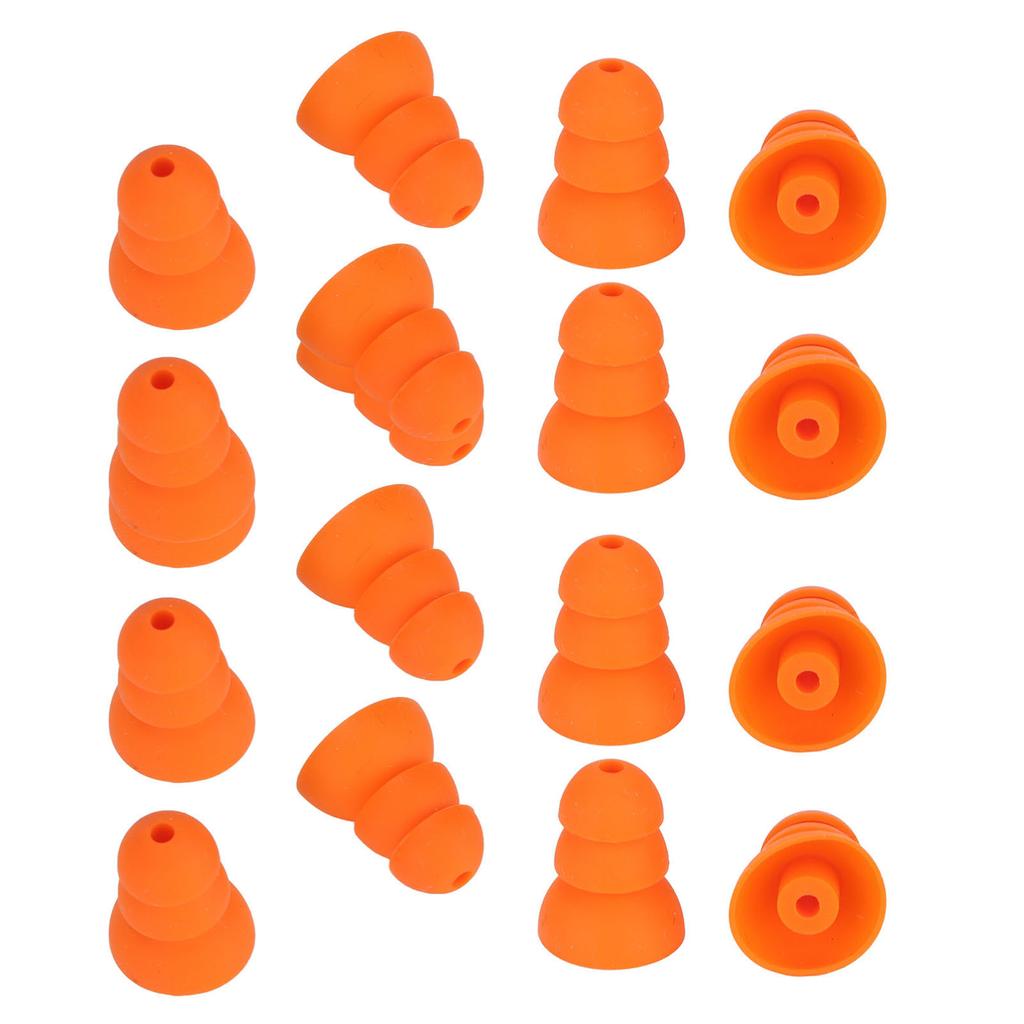 8 Pairs Ear Tips Replacement for for Se846 Se535 Se215 and Inner Hole 2.0‑3.5mm Earbud Orange