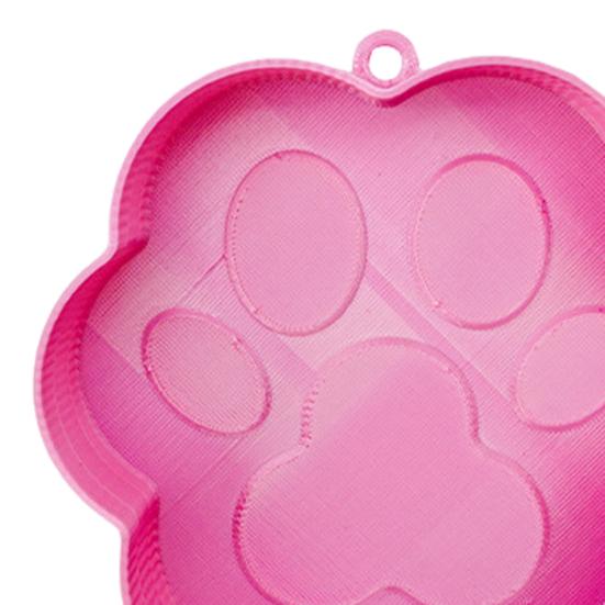 Travel Dog Water Bowl Plastic Pet Paw Design Drinking Bowl