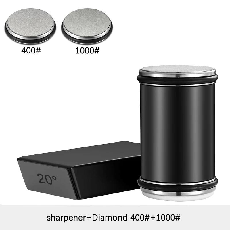 Válcová bruska na nože Magnetický držák na nože Diamantová brusná sada s úhlem 15 a 20 stupňů Váleček Kuchyňský doplněk