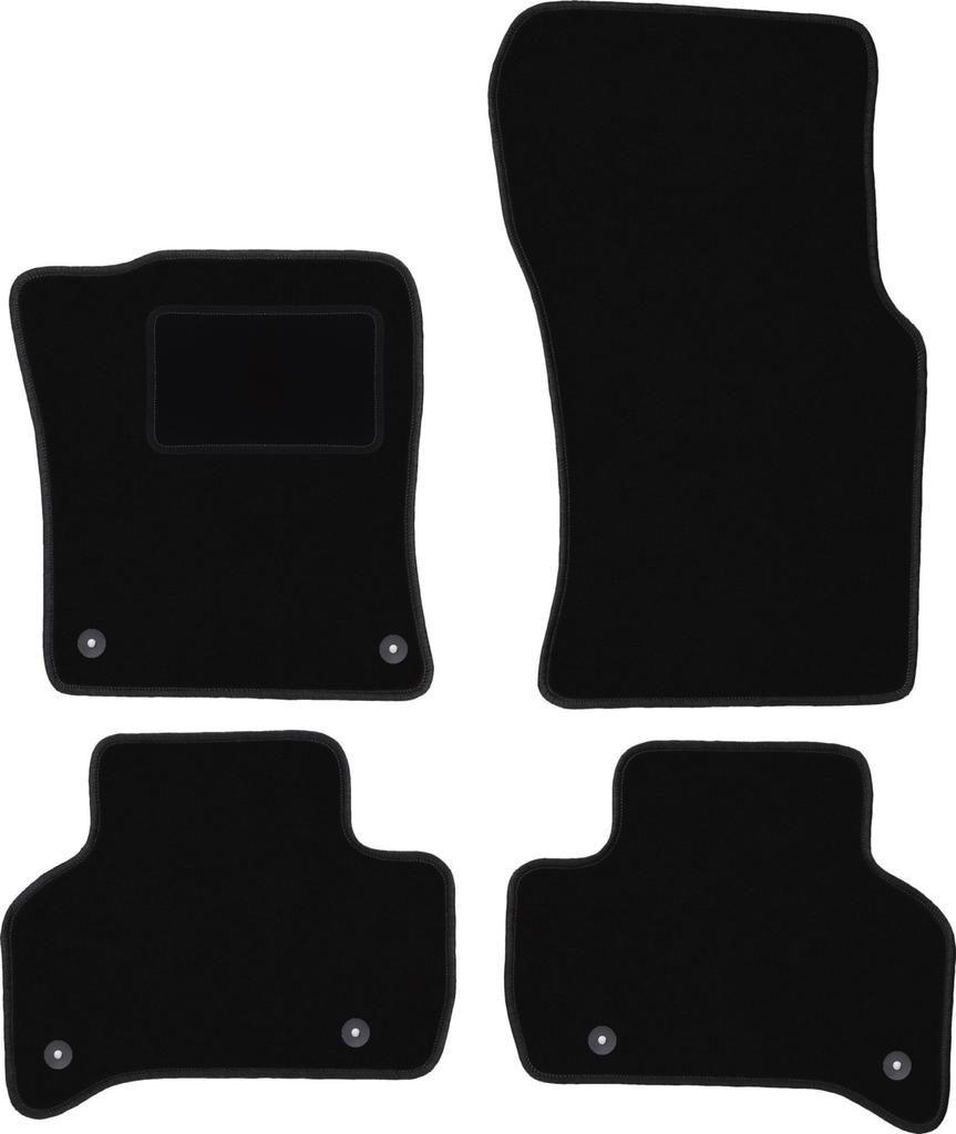 Tappetini in velluto nero per: Jaguar XE berlina (2015-)