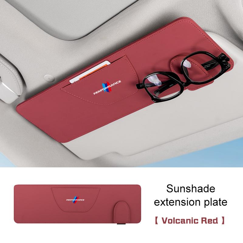 Leather Car Sunshade Extender Plate Glasses Storage Clip For BMW 1 3 5 6 7 Series X1 X3 X5X6 g30 g20 g45 g60 g70 e90 e60 e46 f10 II9