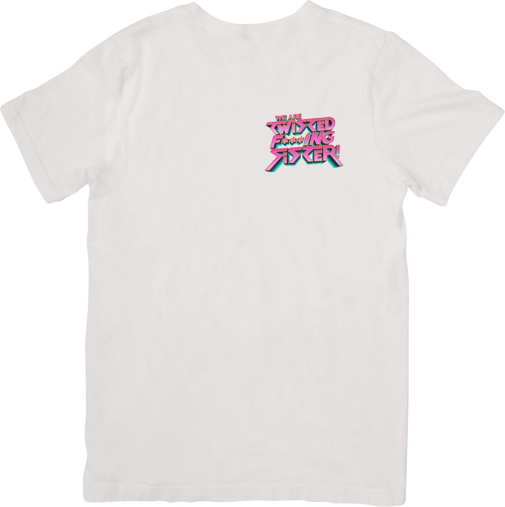 Twisted Sister Music Fit for Men Women Quality Cotton T-Shirt White.