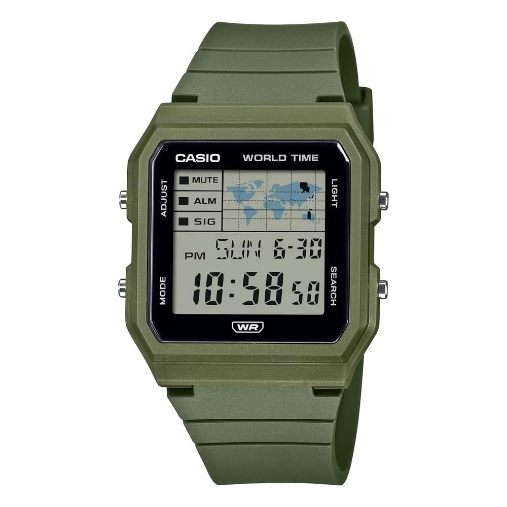 Casio Classic LF-30W-3A Digital Quartz Watch Green Color Water Resistant Adjustable Strap