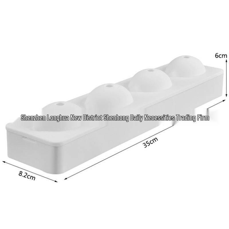 4-håls 3D Citronmousse Silikonkakform för DIY Bakning Franska Chiffondesserter