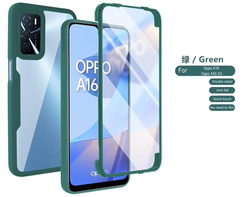 

Противоударная задняя крышка 360 Full Clear для Oppo A16 A16s A54s Чехол Защита экрана и камеры Чехлы для телефона для OppoA16 A 54s Funda For Oppo A54s
