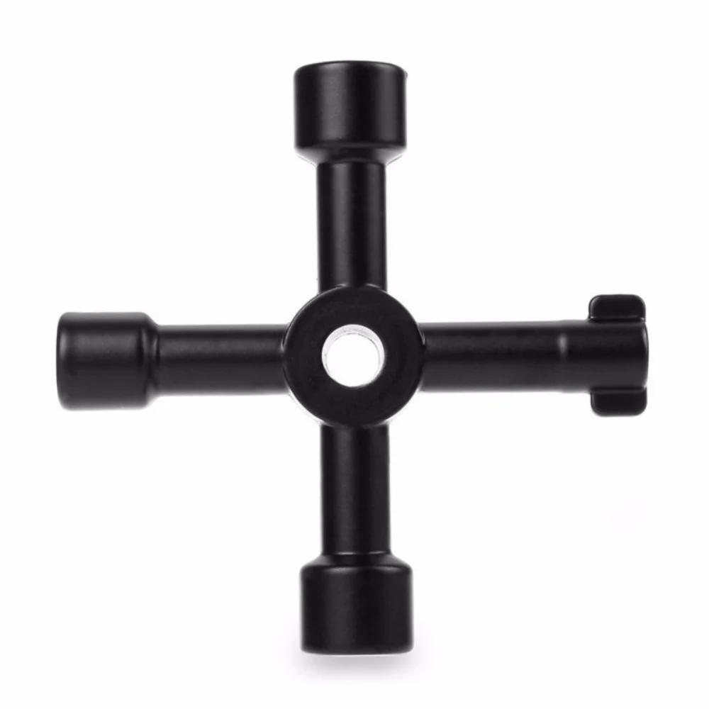 4-in-1-Multifunktionsschlüssel für Elektriker, Klempner, Universal-Kreuzschalter, quadratischer Dreieckschlüssel für die Entlüftung des Gaszugkühlers