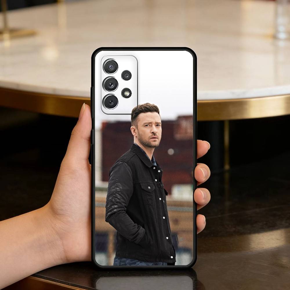 Sänger Justin T-Timberlake Weiche Silikon-Schwarze Hülle Handyhülle Für Samsung Galaxy A73,A72,A71,A70,A53,A52,A51