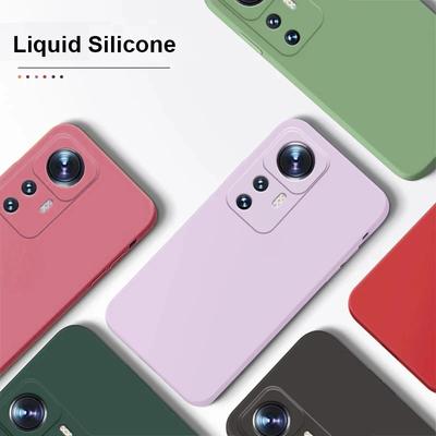 Telefono dėklas skirtas Xiaomi Redmi Note 12 12S 4G 5G Luxury Originalus skystas silikonas minkštas galinis dangtelis skirtas Xiaomi Poco X5 Pro 5G smūgiams atspariems buferio dėkliams