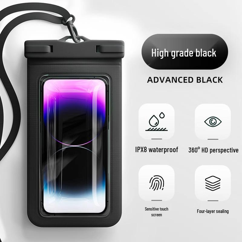Waterproof Touchscreen Phone Case for Swimming, Photos, Rafting, Diving, and Delivery Riders.