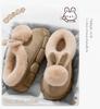 Women's Warm Fleece-Lined Non-Slip Postpartum Slippers for Autumn/Winter 2025