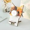 Natural Wood Phone Stand and Glasses Storage Environmental Friendly Dense Plan Easy Assembly Denial Equipment Required