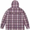 Supreme Camicia a Quadri con Cappuccio Stampata 'Rosa Bianco' da Uomo SUP-SS24-189