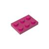 50PCS PLATE 2x3 DOTS Compatible with 3021 MOC Colors Galore Self-Locking Bricks Building Blocks Toys Accessories