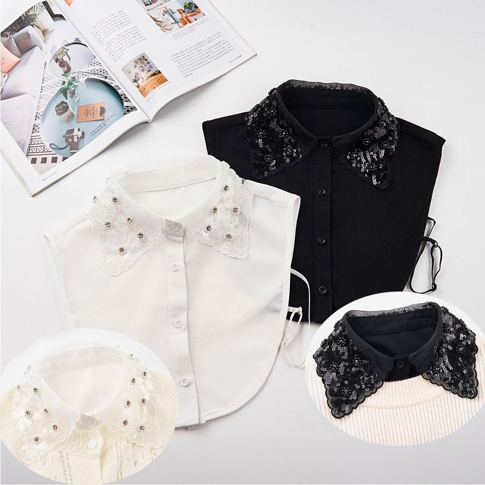 Neck Collar and Age-defying Collar African Fabric Lace Collar De Perlas Mode Naturales Piedra Collar t Shirt for Clerical