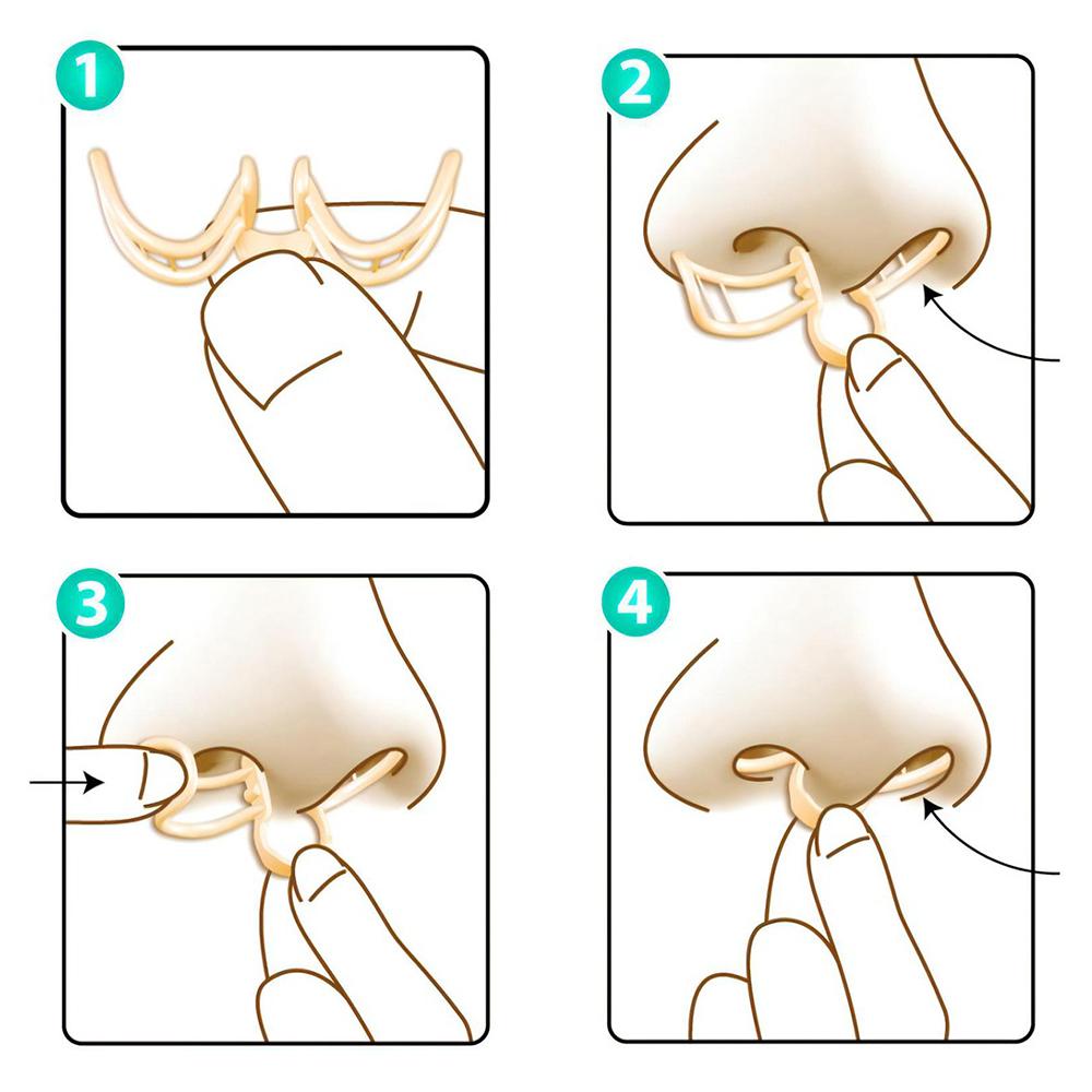 Nose Dilator Nasal Silicone Nose Clip Anti Snoring Easy Breath Preventing Snoring Help Breathe Snoring Devices Improve Sleeping