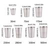 Outdoor Stainless Steel Water Cup Hiking Camping Picnic BBQ Beer Cups Coffee Cup Portable Travel Drinkware Wine Cup Beer Glass