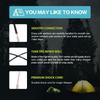 Tent Poles Replacement Black, Pre-Assembled Aluminum Tent Pole, 7001 T6 Heated Tent Rod
