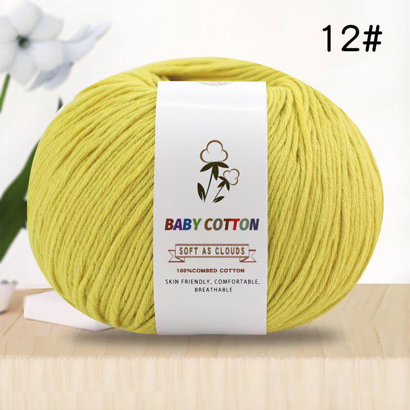 Pure Xinjiang Cotton Yarn for Children's Knitting and DIY Crochet Projects