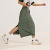 Li-Ning Weekend Youth UV Resistant Water Repellent Slim Fit Sports Tennis Casual Long Skirt Women Skirts Camping-Gray-Green ASKU146-4
