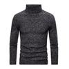 Autumn Winter Fleece Sweater Men Thicker Turtleneck Warm Pullover Slim Fit Man Clothes Luxury Brand Black Brown Jumpers Elastic