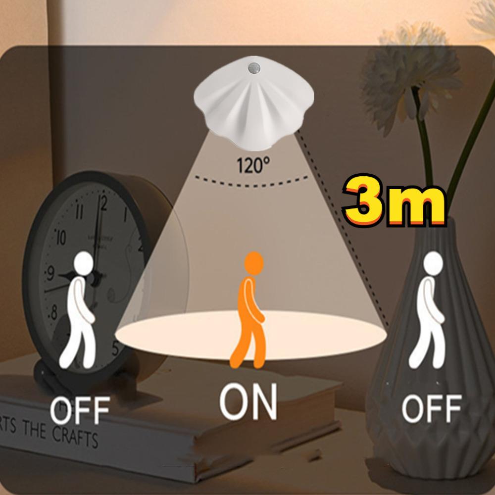 3 Color Motion Sensor Light Light Night Light Wireless USB for Kitchen Bedroom Mural Living Room Sensor Indoor Lighting Wall Lamp