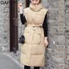 Women's Fashion Casual Fall Winter Solid Color Print Sleeveless Jackets & Coats Down Coats